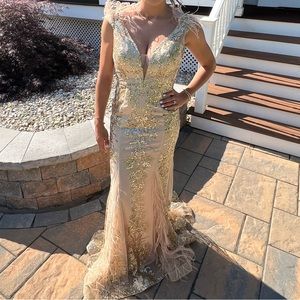 Gold dress